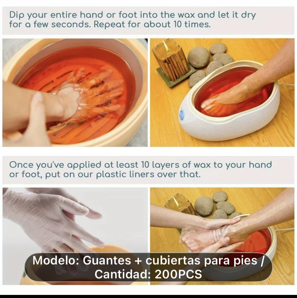 Guantes y patucos Desechables para Tratamientos Spa