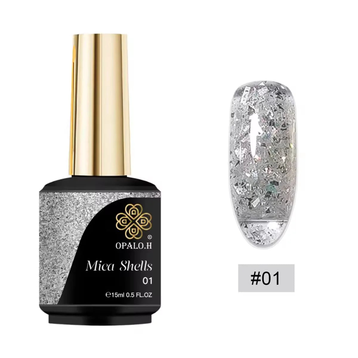 Mica Shells Gel Polish Opalo.H 15 ML