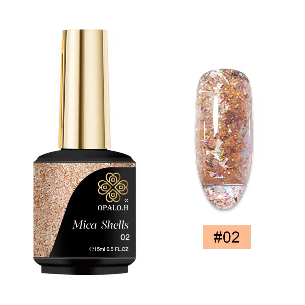 Mica Shells Gel Polish Opalo.H 15 ML