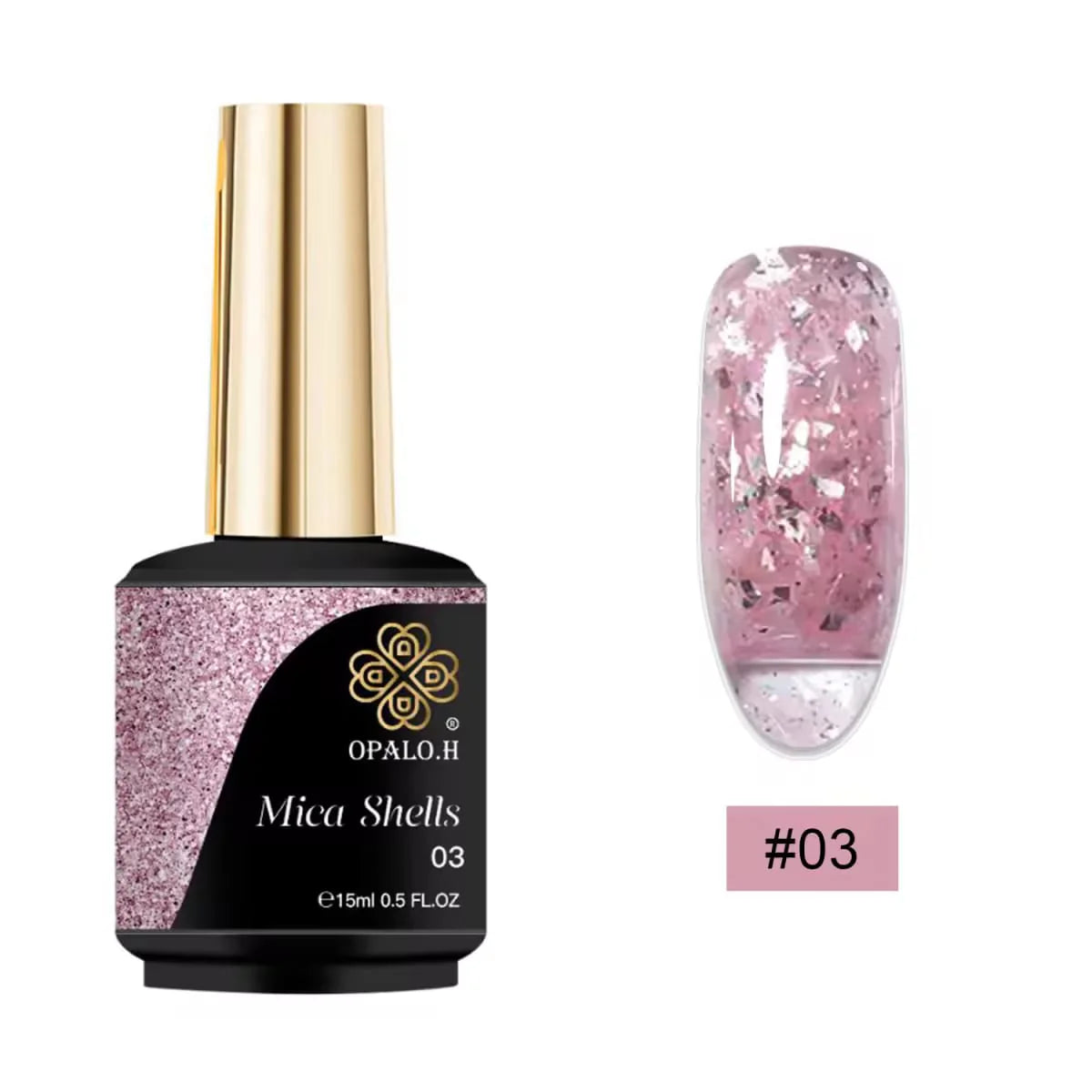 Mica Shells Gel Polish Opalo.H 15 ML