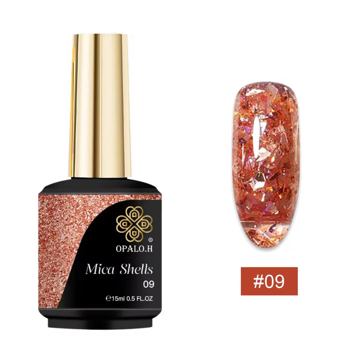Mica Shells Gel Polish Opalo.H 15 ML